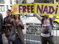 Жители Нью-Йорка вышли на улицу в поддержку Надежды Савченко