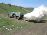 В Старобельске военные готовятся  работать в условиях дымовой завесы