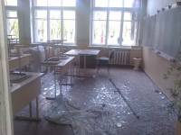 Это все, что осталось от школы в Артемово, после очередного обстрела