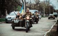 В Краматорске по случаю годовщины Победы прошел автопробег аутентичной техники времен Второй мировой войны