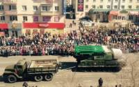 Ой. В России на параде загорелась ракетная установка «Бук»