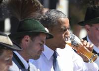 Немецкое пиво не смогло оставить равнодушным даже президента США