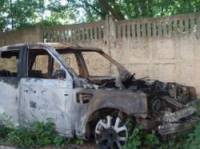 В Измаиле на охраняемой стоянке сожгли Range Rover. Пострадали еще три машины и мотоцикл