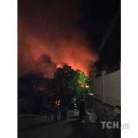 Ночью в Киеве был еще один крупный пожар