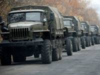 В Донецкой области задержали семь грузовиков с товарами для террористов