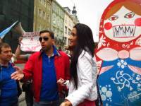 Львовские активисты протестуют против «Альфа-джаза»