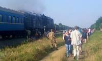 Под Николаевом горел поезд из Киева, люди вынуждены добираться до города своим ходом