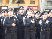 Как полицейские во Львове присягу принимали