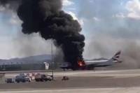 В аэропорту Лас-Вегаса загорелся Boeing авиакомпании British Airlines