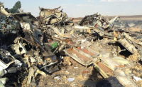 В Сети появилось видео с места падения российского самолета в Египте