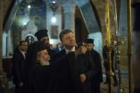 Порошенко и Патриарх Иерусалимский помолились о мире и единстве православной церкви в Украине
