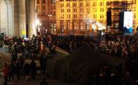 Активистам удалось установить палатку на Майдане