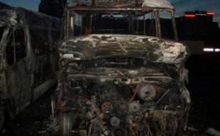 На автостанции «Киев» сгорели два автобуса
