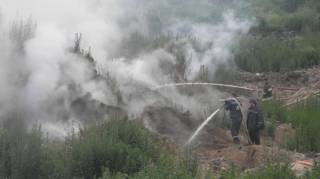 Потушен пожар на очередной львовской свалке