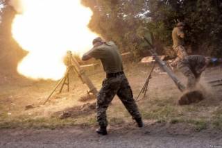 Боевики не стесняются обстреливать украинских военных из минометов и САУ