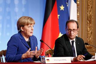 Меркель, Олланд и Путин обсудили «грубую провокацию украинской стороны»
