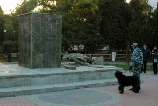 В оккупированном Судаке снесли памятник Ленину