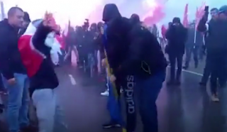 В Польше во время «Марша независимости» сожгли флаг Украины