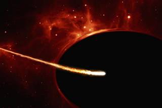 Яркая вспышка в космосе оказалась не звездой, а тем, что от нее осталось в процессе поглощения черной дырой