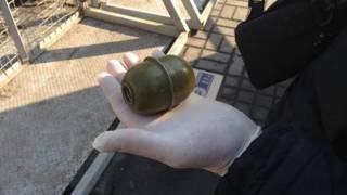 Вчера на митинг в центр Киева пытались пронести боевую гранату