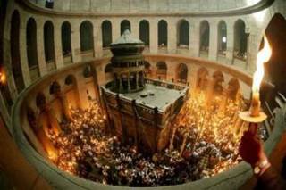 В Иерусалиме делегация УПЦ приняла участие в освящении Кувуклии в храме Гроба Господня