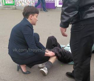 Автомобиль Савченко сбил старушку. Вину на себя взяла сестра депутата
