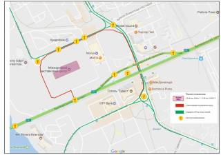 На дорогах Киева началось «Евровидение». Все схемы перекрытия кварталов и улиц