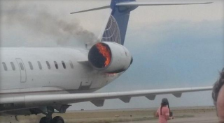 В США во время посадки загорелся пассажирский самолет