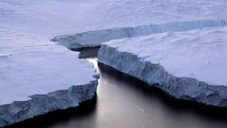 В Антарктиде откололся и уплыл в океан ледник размером с четверть Крыма