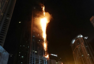 В Дубае горел один из самых высоких небоскребов в мире