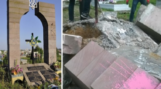В Польше обломки памятника воинам УПА пустили на ремонт дороги