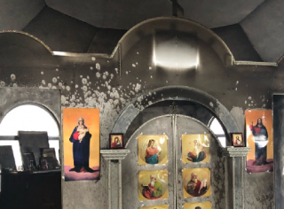 В Киеве сожгли часовню Московского патриархата