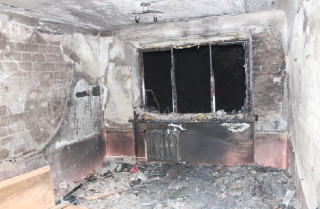 В Хмельницком загорелось общежитие. Из огня вывели 77 студентов