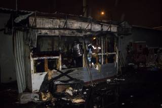 В Киеве пьяный охранник СТО сгорел прямо на рабочем месте