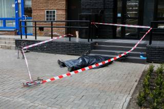 В Киеве посреди улицы умер пожилой мужчина