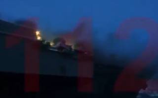 Появилось видео гигантского пожара на российском крейсере «Адмирал Кузнецов»