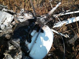 В Сумской области разбился самолет: появились фото с места ЧП
