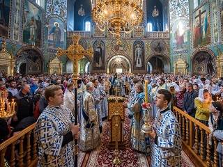 В столичном Покровском монастыре УПЦ отметили престольный праздник