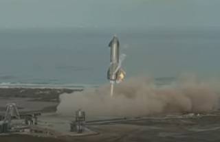 Появилось эпичное видео взрыва ракеты Starship