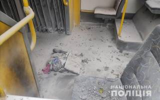В Киеве в троллейбус бросили «коктейль Молотова». Есть пострадавшие