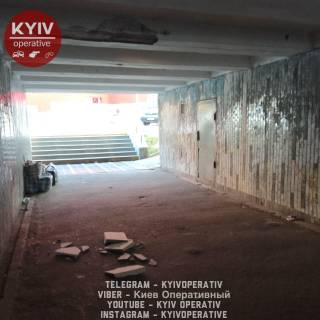 В Киеве рухнул потолок в подземном переходе