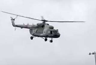 Появилось видео крушения военного вертолета в Мексике