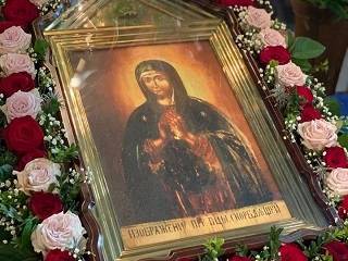 На Черниговщине верующие УПЦ почтили чудотворную Прилуцкую икону Богородицы