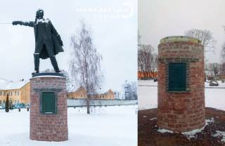 В Полтаве «декоммунизировали» памятник Суворову из киевского лицея