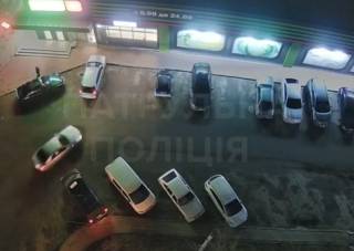 Появилось видео, как в Борисполе пьяный водитель устроил эпичное ДТП