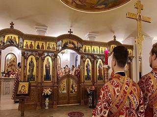 В Киеве Предстоятель УПЦ освятил храм в честь ученика апостола Павла