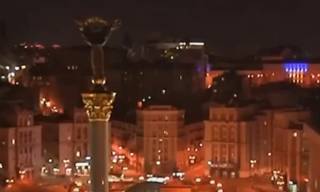 Ночью на Майдане в Киеве играл гимн СССР