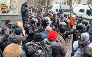 В центре Киева ФОПы набросились на полицейских