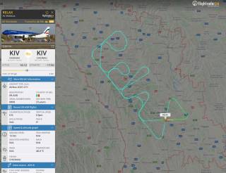 Молдавский пилот написал в небе у границы Украины слово «расслабьтесь»