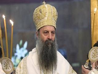 Патриарх Порфирий призвал сербов молится о мире в Украине